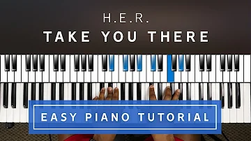 H.E.R. - Take You There EASY PIANO TUTORIAL