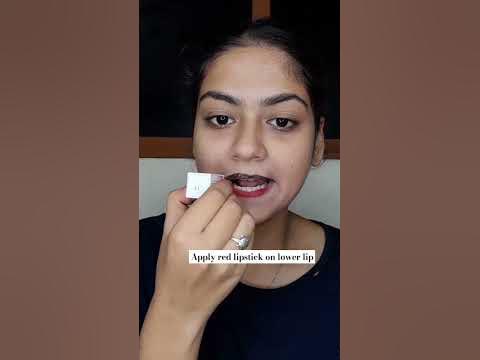  Bold lipstick in 2mins😍#shorts #youtubeshorts #viral #bold #dark #diy # ...