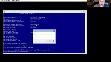 2016 Server Core Basic Configuration using Sconfig