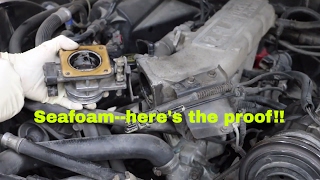 Seafoamcan't believe what it did to my engine part 2throttle body clean!!