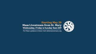 Daily Mass from St Mary 9 AM EST