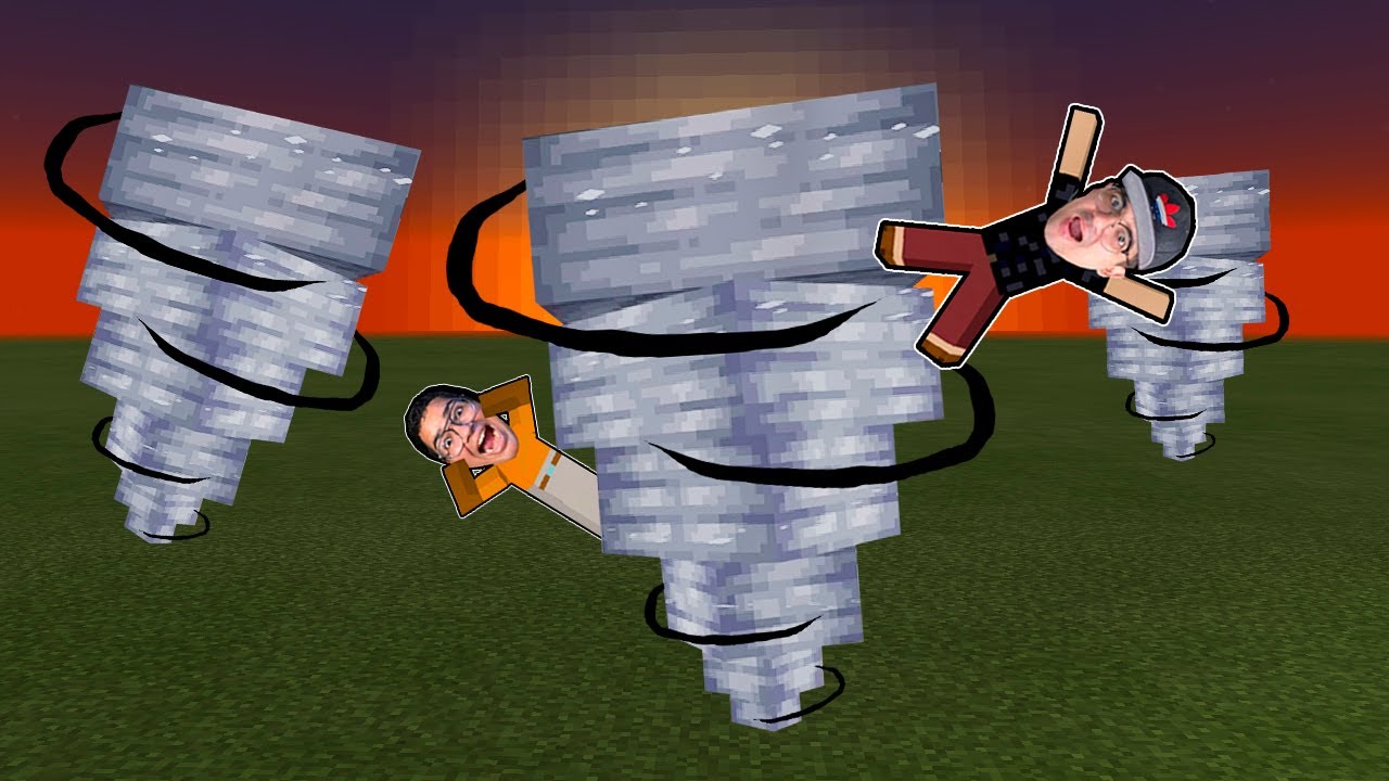 VIRAMOS CAÇADORES DE TORNADOS NO MINECRAFT!