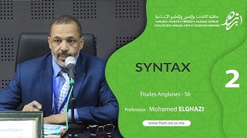 Prof Elghazi, Syntax EP2, Lexical Categories