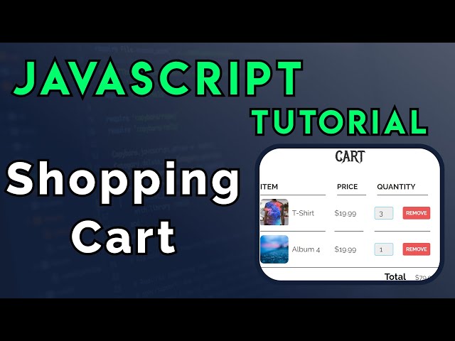 JavaScript Shopping Cart Tutorial for Beginners - YouTube