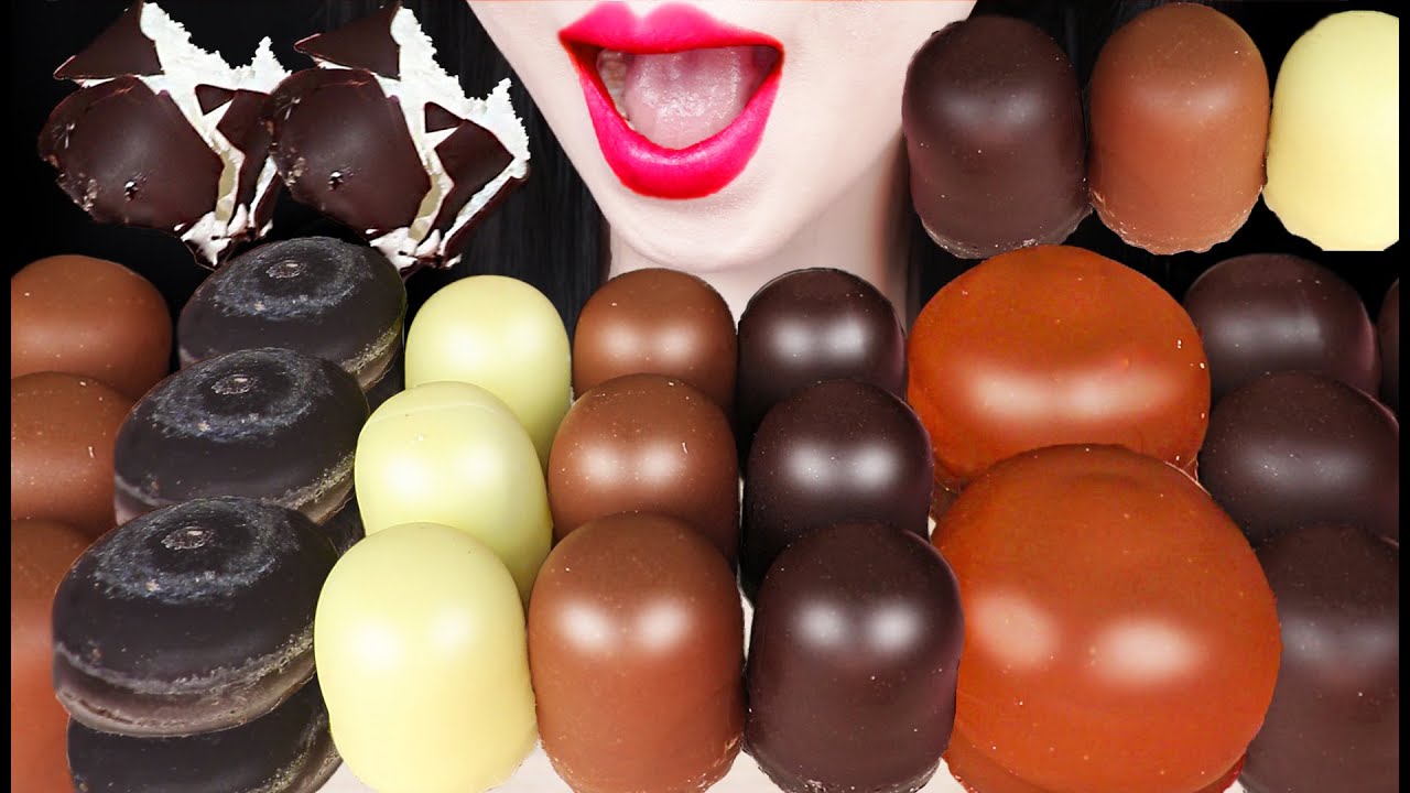ASMR MUKBANG CHOCOLATE MARSHMALLOW 초콜릿 마쉬멜로우 먹방 EATING