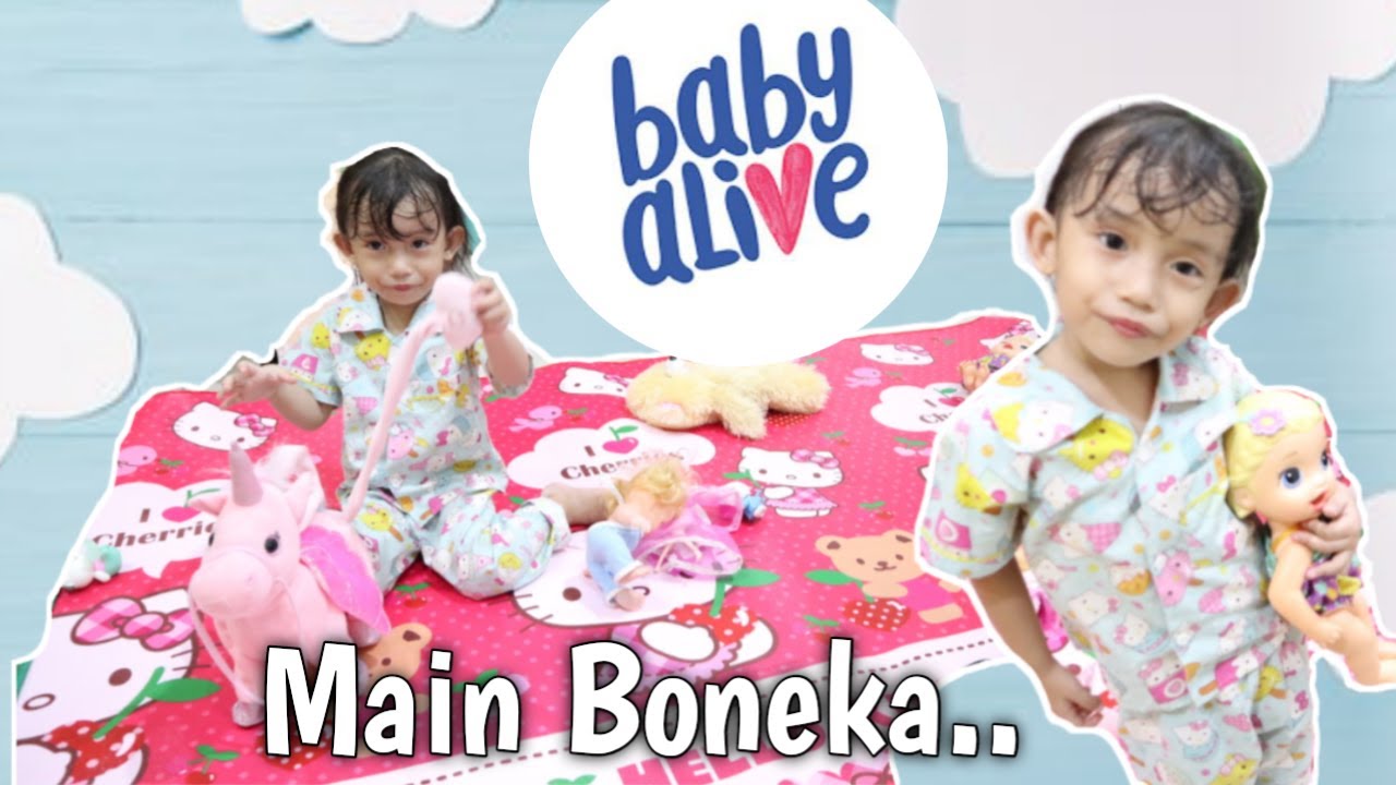 MAINAN ANAK  BONEKA  BABY ALIVE Gilsa Main  Boneka  Bayi Di 