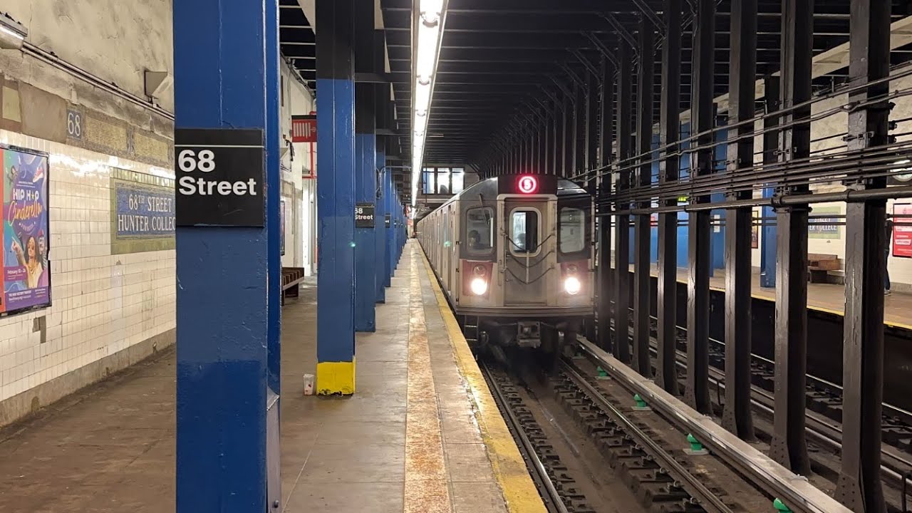 R62A/R142/R142A 4,5,6 Local Trains At 68th Street Hunter College