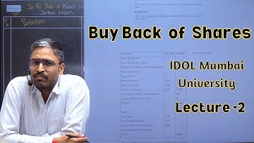 tybcom sem 5 buyback of shares | IDOL University of Mumbai | illustration-2