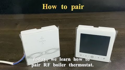 How to pair RF boiler thermostat. -23