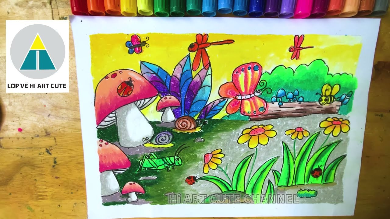Vẽ Tranh Những Sinh Vật Nhỏ Trong Vườn | Vẽ Tranh Khu Vườn Kì Diệu | Mĩ  Thuật Lớp 3 Mới - Youtube