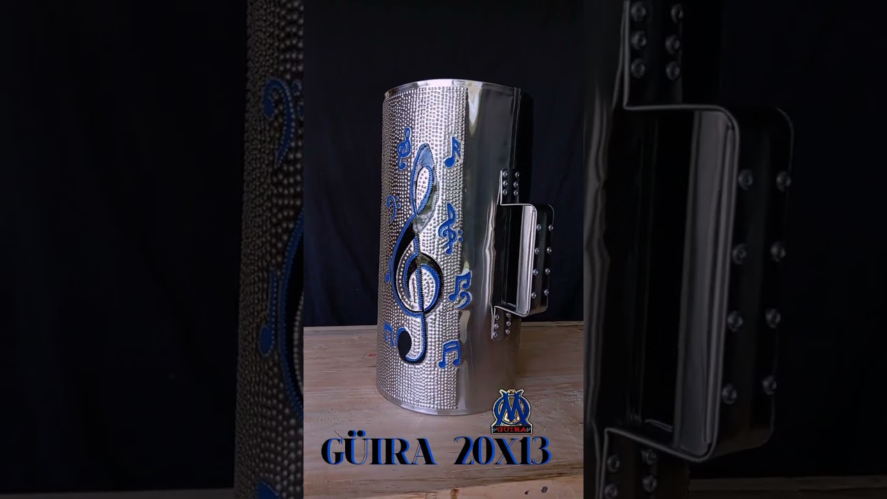 GÜIRA 20X13 REDONDA CON CLAVE DE SOL 0.M. GÜIRA 