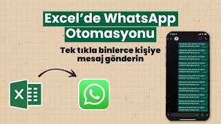Excel ile WhatsApp'dan Toplu Mesaj Gönderme | Telefon Rehberine Numara Eklemeden Mesaj Gönderme screenshot 3