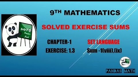 Samacheer 9th Std Maths CH-1|| SET LANGUAGE|| Exercise 1.3 || Sum-1(viii),(ix) ||(T.N)2020|| inTamil