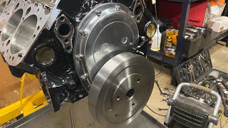 sbc 383 build part 6  Timing cover and balancer install