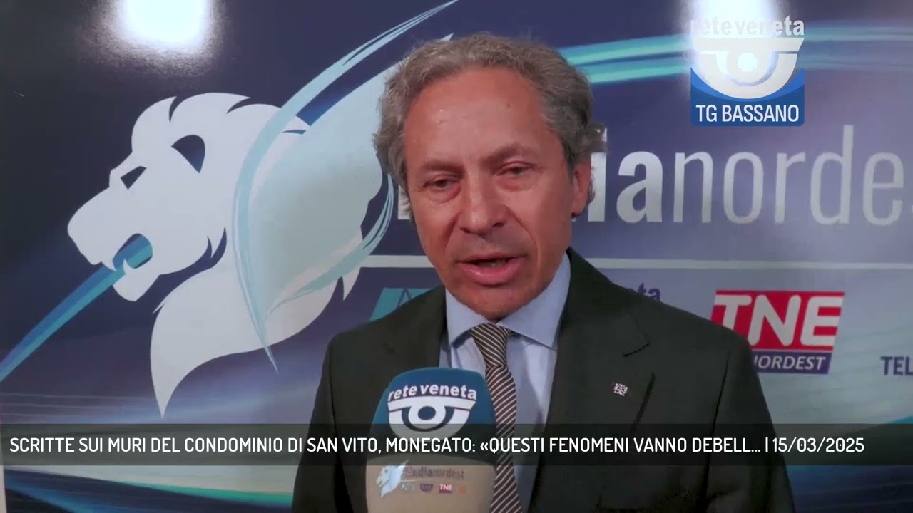 SCRITTE SUI MURI DEL CONDOMINIO DI SAN VITO, MONEGATO: «QUESTI FENOMENI VANNO DEBELL... | 15/03/2025