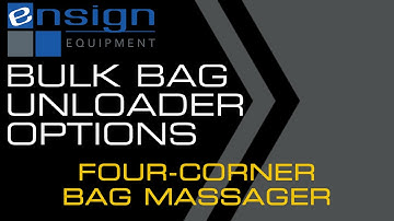 Bulk Bag Unloader Options, Four-Corner Bag Massager