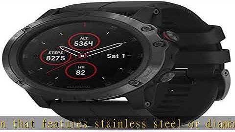 Garmin Fenix 5 Plus, Premium Multisport GPS Smartwatch, Features Color TOPO Maps, Heart Rate Monito