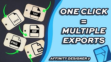 How to Export Multiple Sizes & Formats at Once in Affinity Designer | Batch Export Tutorial!