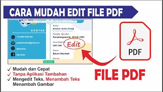 Cara Mengedit File PDF Dengan Mudah Tanpa Aplikasi Tambahan | Menghapus Teks dan Menambah Teks screenshot 2