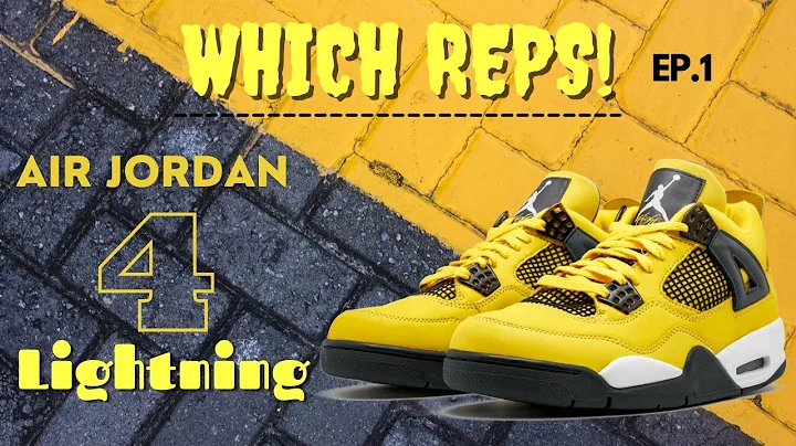 $155 BEST SNEAKER REPLICA! AIR JORDAN 4 LIGHTNING