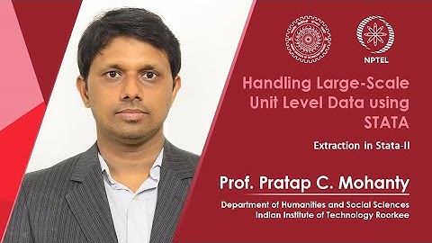 Lecture 22: Extraction in Stata-II