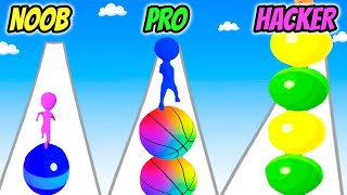 NOOB vs PRO vs HACKER - Stack Rider screenshot 3