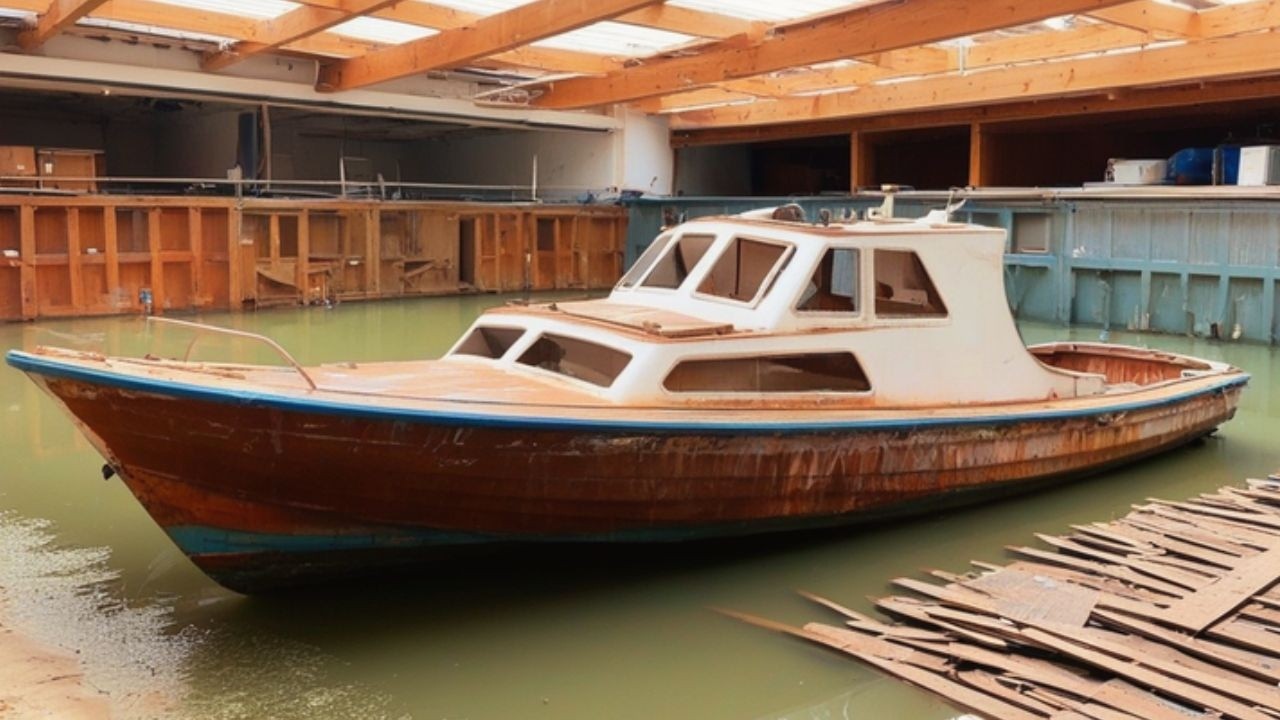 Neglected for Years! Motorboat Fully Restored After Found | Restoration Engine and Body of Lake Boat