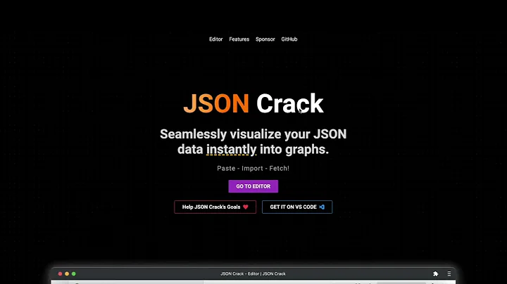 JSON Crack - visualize your JSON data into graphs
