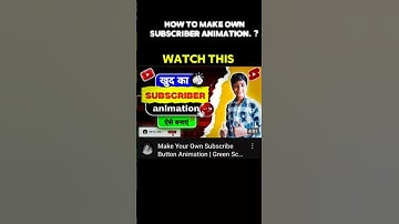 make your own subscriber animation just 5 minutes 🔥 #shorts #digitalaqib