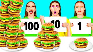 100 Slojeva Hrane Izazov | Borbe za Hranu DaRaDa Challenge