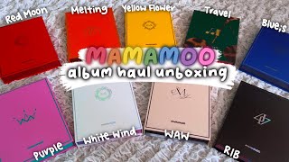 Mamamoo HUGE Album Unboxing Haul! 🌈✨ Four Seasons, Reality in Black, WAW, Travel, etc | 마마무 앨범 언박싱