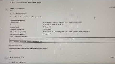 FDA License To Operate as Cosmetic Trader Part 3 (Last Part)