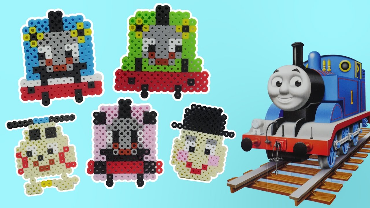 How to make a Thomas and Friends “PERLER BEADS” Thomas.Percy.Rosie.Harold.Sir Topham Hatt