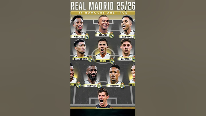 تشكيلة ريال مدريد سنة 2026😱🔥#shorts