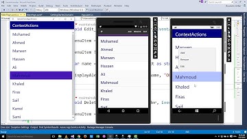 Xamarin Forms with Visual Studio Part 33 [ContextActions]