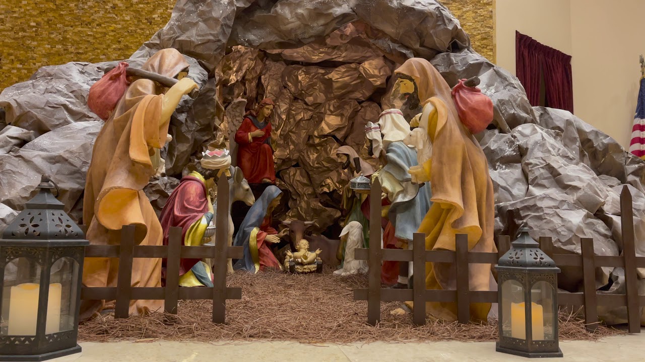 مغارة الميلاد / كنيسة مار أفرام للسريان الكاثوليك/ عمل الشماس الرسائلي صباح البنا/ جاكسنفل فلوريدا