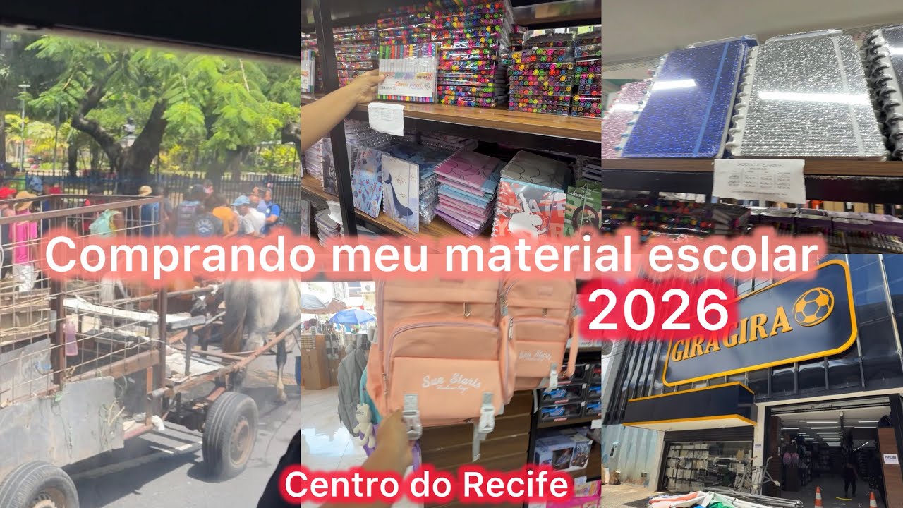 COMPRANDO MEU MATERIAL ESCOLAR 2026 📚 | TEVE PROTESTO 🤯