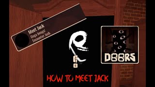 How to Meet Jack  Roblox Doors Animation 