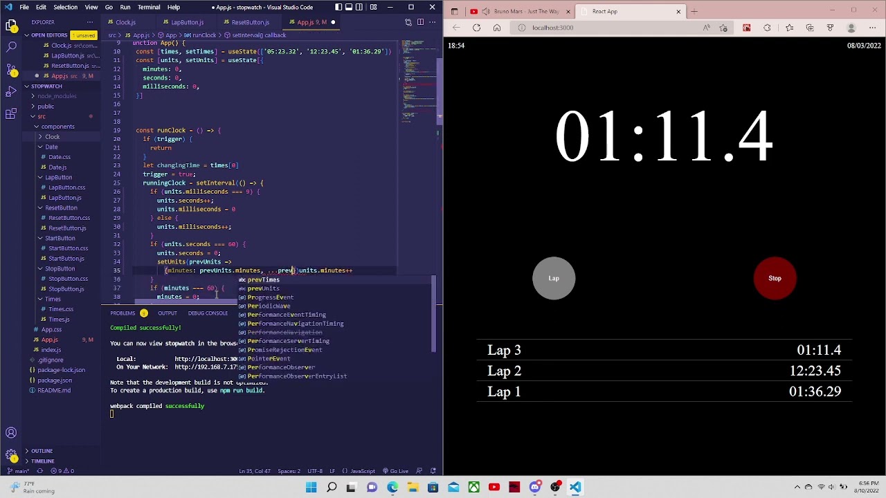 Yoshi's Coding Adventure #10: Finishing the Stopwatch - YouTube