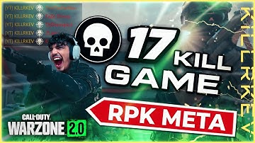 MY NEW KILL RECORD & RPK META GOES CRAZY IN WARZONE 2
