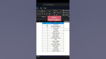Cara cepat membuat penomoran di excel edisi #shorts #exceltips