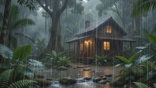 Gentle Rain and Thunder Sounds for Sleeping | 10 Hours Deep Sleep Rain Insomnia Relief