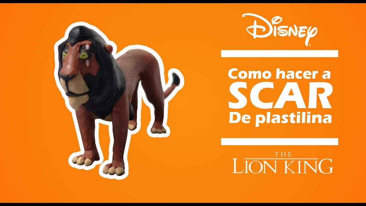 Como hacer a Scar de plastilina | El rey león.