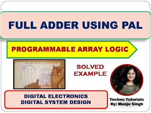 Full Adder using PAL | PAL example | implement full adder using PAL