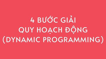 [LeetCode] 4 Bước để giải bài Quy hoạch động (Dynamic Programming ) | Dùng Python Giải House Robber