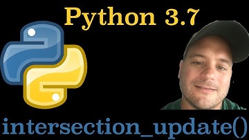 Python 3.7: How To Do Intersection Update On A Set In Python
