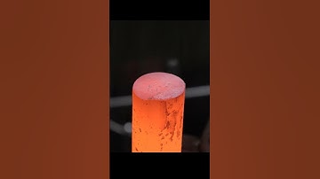 Upsetting A Forged Pommel on a Power Hammer