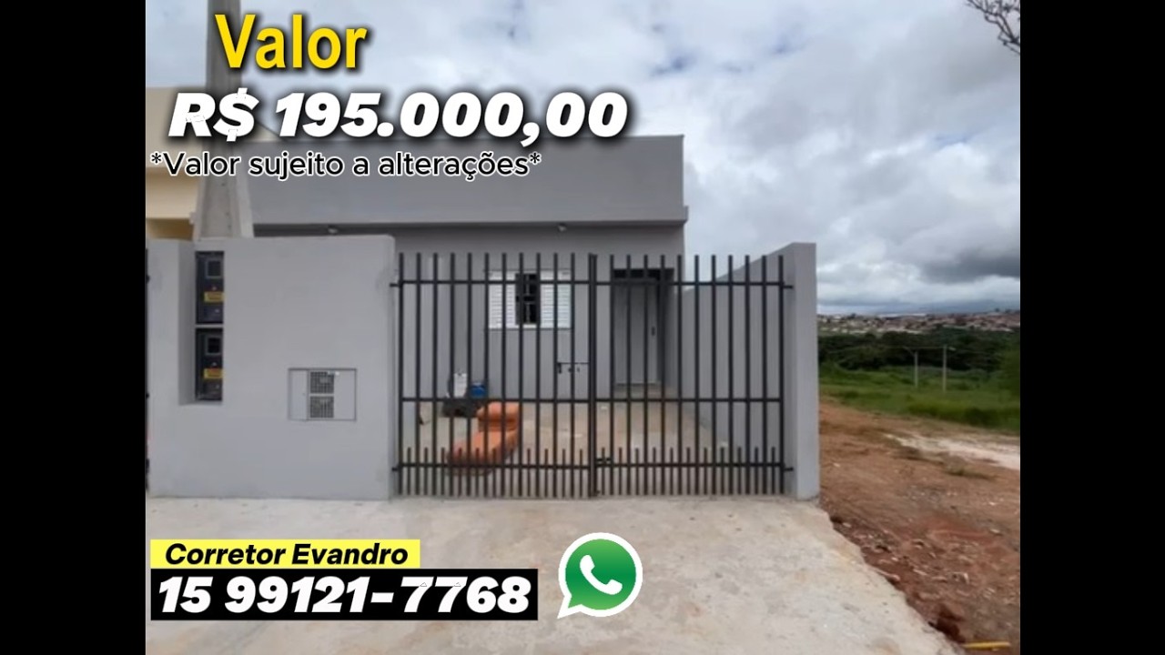 Casa l Venda l Jardim Esmeralda l Interior l Tatuí/SP