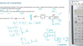 identify the most appropriate method to solve a particular counting problem ...