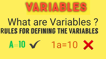 What are Variables | Rules for defining Variables | in Python, C, C++, Java | Class 10 and Class 12